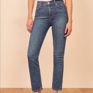 Reformation Jeans Liza high rise straight leg jean